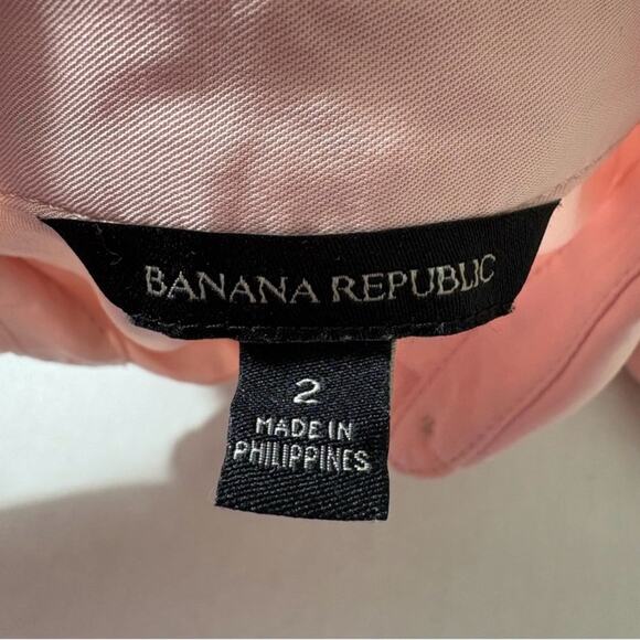 Banana Republic Pink Flightsuit Jumpsuit Coveralls Size 2 No Belt Preppy Pastel - Picture 6 of 8